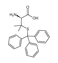 (2S)-2-amino-3-methyl-3-tritylsulfanylbutanoic acid structure