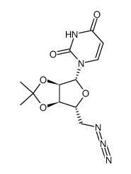 5'-azido-5'-deoxy-2',3'-O-isopropylideneuridine结构式