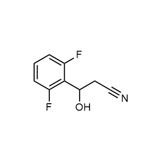 3-(2,6-Difluorophenyl)-3-hydroxypropanenitrile Structure