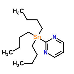 2-(Tributylstannanyl)pyrimidine Structure