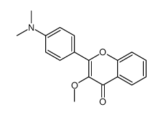 2-[4-(dimethylamino)phenyl]-3-methoxychromen-4-one Structure