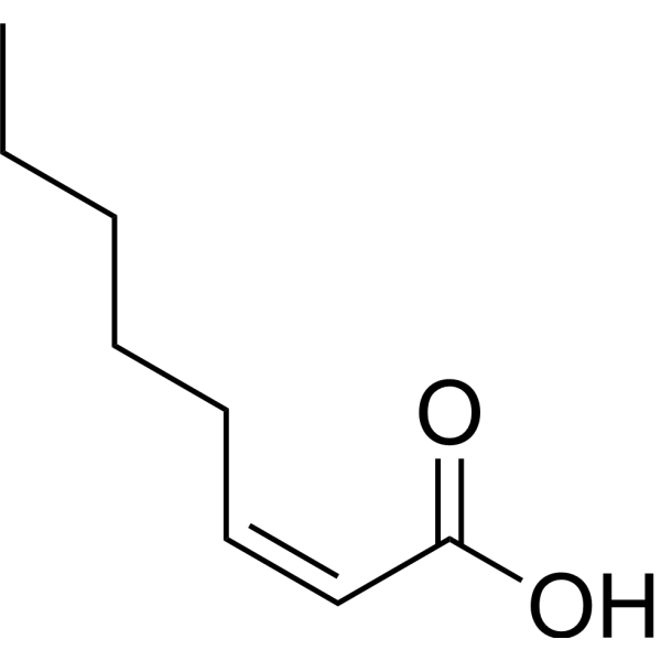 (Z)-2-Octenoic acid Structure