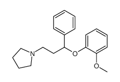 1-[3-(2-methoxyphenoxy)-3-phenylpropyl]pyrrolidine Structure