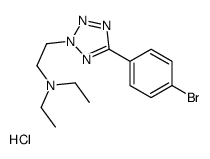 2-[5-(4-bromophenyl)tetrazol-2-yl]-N,N-diethylethanamine,hydrochloride结构式