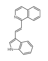 Isoquinoline,1-[2-(1H-indol-3-yl)ethenyl]- Structure