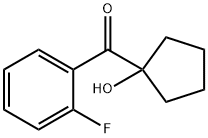 (2-fluorophenyl)(1-hydroxycyclopentyl)methanone结构式