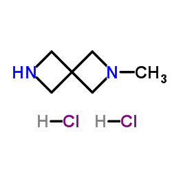 2-Methyl-2,6-diazaspiro[3.3]heptane dihydrochloride Structure