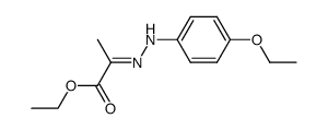 2-(4-ethoxy-phenylhydrazono)-propionic acid ethyl ester结构式