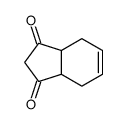 3a,4,7,7a-tetrahydroindene-1,3-dione结构式