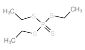 tris(ethylsulfanyl)-sulfanylidene-phosphorane结构式