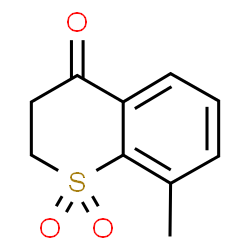 8-Methyl-3,4-dihydro-4-oxo-2H-1-benzothiopyran 1,1-dioxide结构式