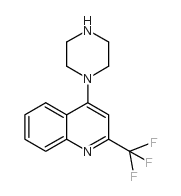 4-(PIPERAZIN-1-YL)-2-(TRIFLUOROMETHYL)QUINOLINE structure