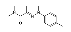 N,N-dimethyl-2-(2-methyl-2-(p-tolyl)hydrazono)propanamide结构式
