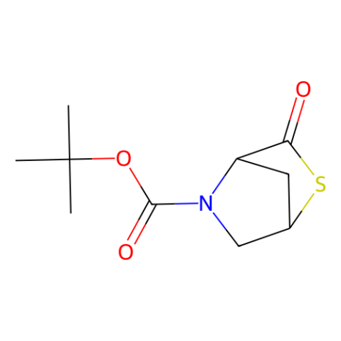 tert-butyl (1S,4S)-3-oxo-2-thia-5-azabicyclo[2.2.1]heptane-5-carboxylate structure