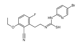 1-(5-bromopyridin-2-yl)-3-[2-(2-cyano-3-ethoxy-6-fluorophenyl)ethyl]thiourea Structure