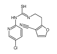 1-(5-chloropyridin-2-yl)-3-[2-(3-cyanofuran-2-yl)ethyl]thiourea Structure