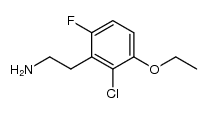 2-chloro-3-ethoxy-6-fluorophenethylamine结构式