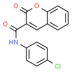 N-(4-chlorophenyl)-2-oxo-2H-chromene-3-carboxamide structure