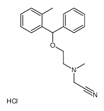 2-[methyl-[2-[(2-methylphenyl)-phenylmethoxy]ethyl]amino]acetonitrile,hydrochloride Structure