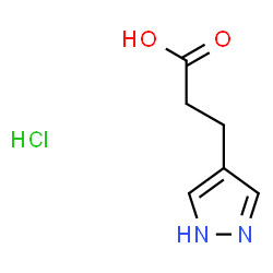1H-Pyrazole-4-propanoic acid结构式