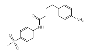 Benzenesulfonyl fluoride,4-[[4-(4-aminophenyl)-1-oxobutyl]amino]- Structure