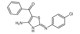[4-AMINO-2-(4-CHLOROANILINO)-1,3-THIAZOL-5-YL](PHENYL)METHANONE Structure