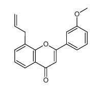 8-allyl-2-(3-methoxyphenyl)-4H-chromen-4-one结构式