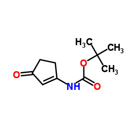 Carbamic acid, (3-oxo-1-cyclopenten-1-yl)-, 1,1-dimethylethyl ester (9CI)结构式