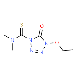 1H-Tetrazole-1-carbothioamide,4-ethoxy-4,5-dihydro-N,N-dimethyl-5-oxo-(9CI)结构式