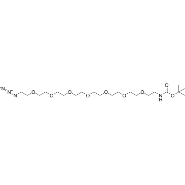 Boc-NH-PEG7-azide结构式