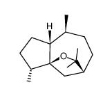 (3R)-3,4,5,6,6aα,7,8,9-Octahydro-2,2,6α,9β-tetramethyl-3,9aβ-methano-2H-cyclopent[b]oxocin Structure