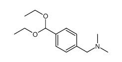 1-(4-(diethoxymethyl)phenyl)-N,N,-dimethylmethanamine结构式