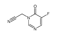 1(6H)-Pyrimidineacetonitrile,5-fluoro-6-oxo-(9CI) Structure