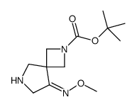 tert-butyl (5E)-5-methoxyimino-2,7-diazaspiro[3.4]octane-2-carboxylate结构式
