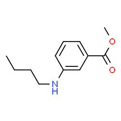 Benzoic acid, 3-(butylamino)-, methyl ester (9CI) Structure