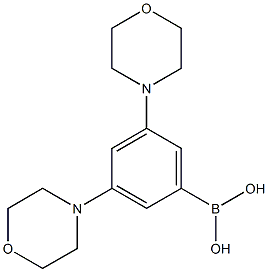 3,5-Bis(morpholino)phenylboronic acid Structure