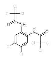 2,2,2-trichloro-N-[4,5-dichloro-2-[(2,2,2-trichloroacetyl)amino]phenyl]acetamide结构式