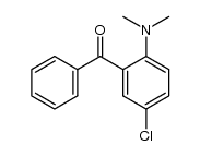 (5-chloro-2-(dimethylamino)phenyl)(phenyl)methanone结构式