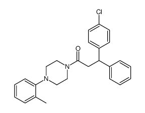 3-(p-Chlorophenyl)-3-phenyl-1-[4-(2-methylphenyl)-1-piperazinyl]-1-propanone picture