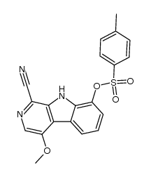 4-Methoxy-8-tosyloxy-β-carboline-1-carbonitrile Structure