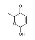(2R)-6-hydroxy-2-methyl-2H-pyran-3-(6H)-one Structure