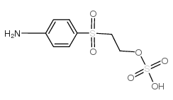 2-[(4-Aminophenyl)sulfonyl]ethyl hydrogen sulfate structure