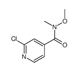 2-Chloro-N-methoxy-N-methylisonicotinamide structure