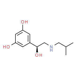 1,3-Benzenediol, 5-[(1S)-1-hydroxy-2-[(2-methylpropyl)amino]ethyl]- (9CI) structure