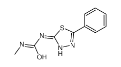 1-methyl-3-(5-phenyl-1,3,4-thiadiazol-2-yl)urea结构式