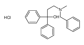 3-[benzyl(methyl)amino]-1,1-diphenylpropan-1-ol,hydrochloride Structure