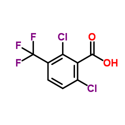 2,6-Dichloro-3-(trifluoromethyl)benzoic acid Structure