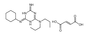 (Z)-but-2-enedioic acid,4-N-cyclohexyl-2-N,2-N-dipropyl-1,3,5-triazine-2,4,6-triamine结构式