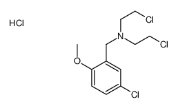 bis(2-chloroethyl)-[(5-chloro-2-methoxyphenyl)methyl]azanium,chloride Structure