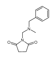 N-(N'-Methylbenzylaminomethyl)-succinimide Structure